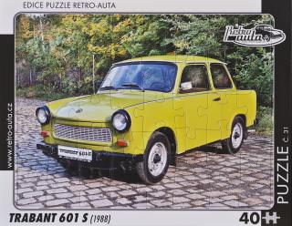 Retro-Auta Puzzle č. 31 - TRABANT 601 S (1988) 40 dílků