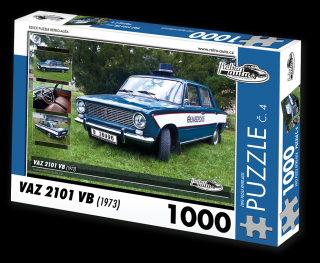 Retro-Auta Puzzle č. 4 - VAZ 2101 VB (1973) 1000 dílků
