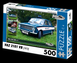 Retro-Auta Puzzle č. 4 - VAZ 2101 VB (1973) 500 dílků