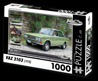 Retro-Auta Puzzle č. 48 - VAZ 2103 (1978) 1000 dílků