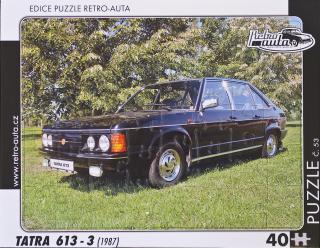 Retro-Auta Puzzle č. 53 - TATRA 613 - 3 (1987) 40 dílků