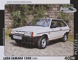 Retro-Auta Puzzle č. 54 - LADA SAMARA 1300 (1989) 40 dílků