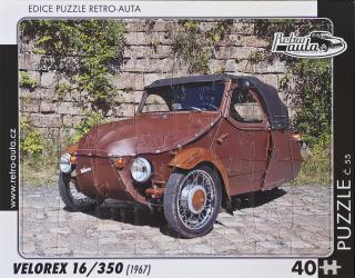 Retro-Auta Puzzle č. 55 - VELOREX 16/350 (1967) 40 dílků