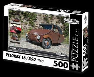 Retro-Auta Puzzle č. 55 - VELOREX 16/350 (1967) 500 dílků