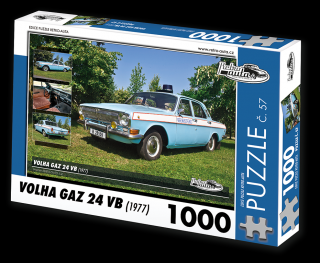 Retro-Auta Puzzle č. 57 - VOLHA GAZ 24 VB (1977) 1000 dílků