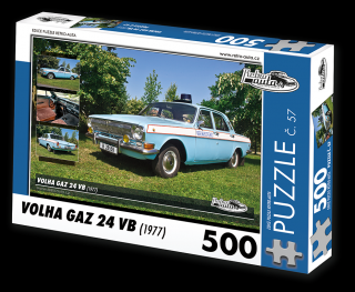 Retro-Auta Puzzle č. 57 - VOLHA GAZ 24 VB (1977) 500 dílků