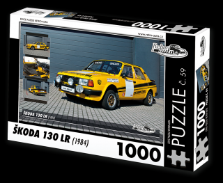 Retro-Auta Puzzle č. 59 - ŠKODA 130 LR (1984) 1000 dílků