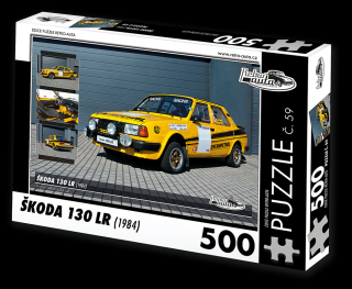 Retro-Auta Puzzle č. 59 - ŠKODA 130 LR (1984) 500 dílků