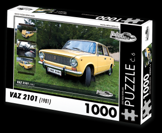 Retro-Auta Puzzle č. 6 - VAZ 2101 (1981) 1000 dílků