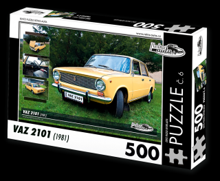 Retro-Auta Puzzle č. 6 - VAZ 2101 (1981) 500 dílků