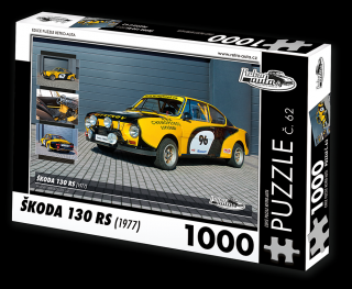 Retro-Auta Puzzle č. 62 - ŠKODA 130 RS (1977) 1000 dílků