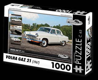 Retro-Auta Puzzle č. 63 - VOLHA GAZ 21 (1967) 1000 dílků