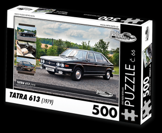 Retro-Auta Puzzle č. 66 - TATRA 613 (1979) 500 dílků
