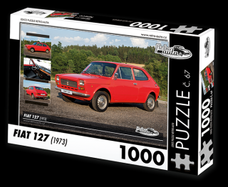 Retro-Auta Puzzle č. 67 - FIAT 127 (1973) 1000 dílků