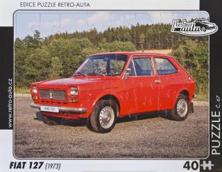 Retro-Auta Puzzle č. 67 - FIAT 127 (1973) 40 dílků