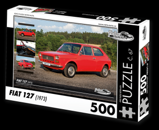 Retro-Auta Puzzle č. 67 - FIAT 127 (1973) 500 dílků