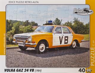 Retro-Auta Puzzle č. 69 - VOLHA GAZ 24 VB (1984) 40 dílků