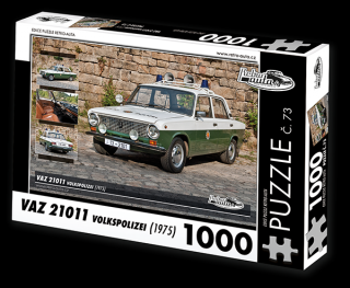 Retro-Auta Puzzle č. 73 - VAZ 21011 Volkspolizei (1975) 1000 dílků