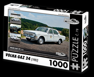 Retro-Auta Puzzle č. 78 - VOLHA GAZ 24 (1983) 1000 dílků