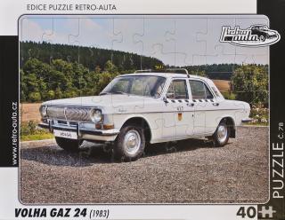 Retro-Auta Puzzle č. 78 - VOLHA GAZ 24 (1983) 40 dílků