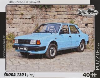 Retro-Auta Puzzle č. 83 - ŠKODA 120 L (1985) 40 dílků