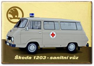 Rouklin Magnetka Škoda 1203, sanitní vůz