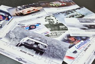 Rouklin Magnetka Škoda 440 Spartak, typ 970, Červená/Béžová