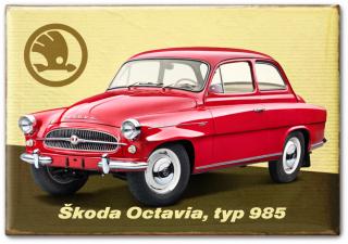 Rouklin Magnetka Škoda Octavia, typ 985, Červená
