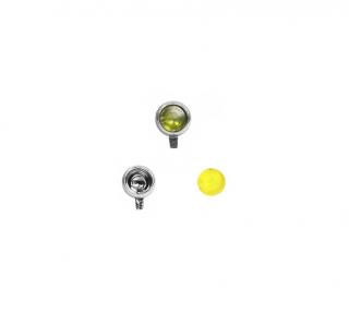 Sada 4 přídavných světel o 3,45 mm - žlutá skla - CAL 1:43