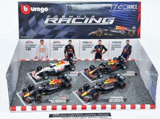 Set 4 pcs F1 Oracle Red Bull racing 2021-2023 Max Verstappen - Bburago 1:43 (Speciální sběratelský set)