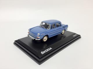 Škoda 1000 MB (1964) -  Modrá Světlá ABREX 1:43 (dovoz z DE)