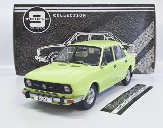 Škoda 105 L (1977) Zelená Lipová Triple9 1:18 (JIŽ SKLADEM!!!)