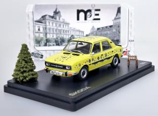 Škoda 120 L Vánoční Edice - Žlutá - MJ 1:43 (Již SKLADEM)