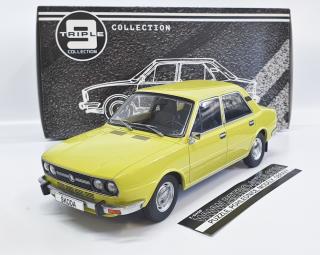 Škoda 120 LS (1979) Žlutá kanárková Triple9 1:18 (JIŽ SKLADEM!!!)