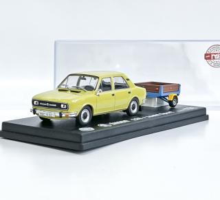 Škoda 120L Žlutá + JACHT SPORT - MJ 1:43 (ČÍSLOVANÁ série)