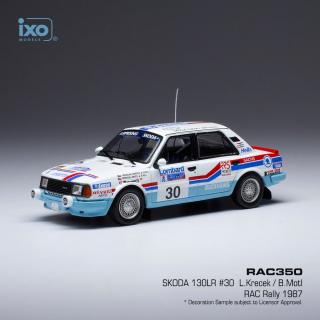 Škoda 130 L, No.30, RAC Rallye, 1987 L.Křeček/B.Motl IXO 1:43 (JIŽ SKLADEM!!!)