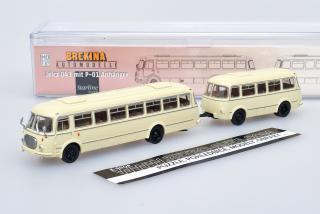 Škoda 706 RTO/Jelcz 043 s vlečným vozem Jelcz P-01E - béžová Brekina 1:87_ (Měřítko 1:87!!! Naskladňujeme další kusy - odesíláme od 2.4.2025)