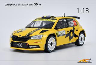 Škoda Fabia Rally2 evo no.20 Rally Monza 2020 P.Tidemand / P.Barth ACL 1:18 (ČÍSLOVANÁ LIMITOVANÁ SERIE 30 KS)