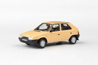 Škoda Favorit 136 L (1988) - Žlutá Mimóza ABREX 1:43 (Modely z Německé distribuce!)