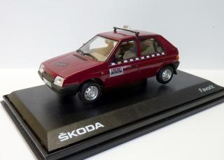 Škoda Favorit 136 L (1989) - Taxi - červená - MJ 1:43 (JIŽ SKLADEM!!!)