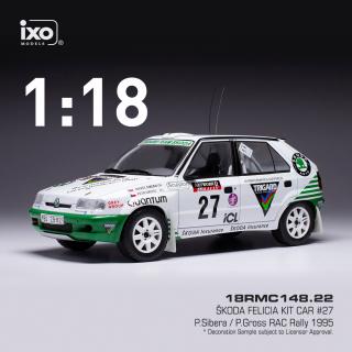 Škoda Felicia Kit Car #27 P.Sibera/P.Gross RAC Rally 1995 IXO 1:18 + dárek (JIŽ SKLADEM!!!)