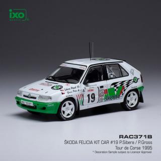 Skoda Felicia Kit Car, No.19 Rallye Tour de Corse 1995 (P.Sibera/Gross) IXO 1:43 (JIŽ SKLADEM!!!)