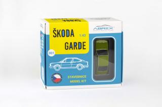 Škoda Garde (1982) - Zelená Olivová - Stavebnice ABREX 1:43