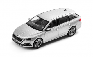 Škoda Octavia A8 Combi Stříbrná Brilliant Metalíza 1:43