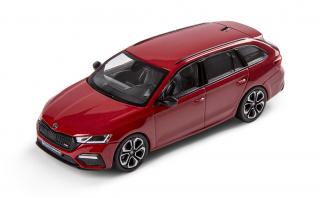 Škoda Octavia A8 RS Combi Červená Velvet 1:43