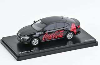 Škoda Octavia IV (2020) Coca-Cola černá/červená ABREX 1:43