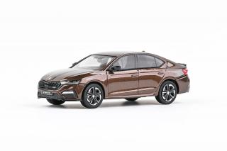 Škoda Octavia IV RS (2020) - Hnědá Amber Metalíza ABREX 1:43