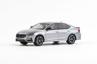 Škoda Octavia IV RS (2020) Šedá Quicksilver Metalíza - ABREX 1:43