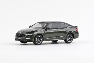 Škoda Octavia IV RS (2020) Zelená Khaki Metalíza - ABREX 1:43