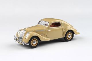 Škoda Popular Sport Monte Carlo (1937) - Béžová Světlá ABREX 1:43 (Modely z Německé distribuce!)